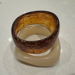 Round Resin Acrylic Bangle Bracele